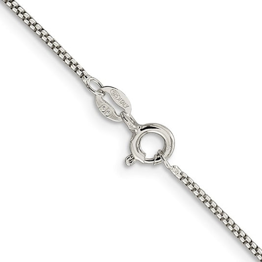22" Sterling Silver Rounded Box Chain