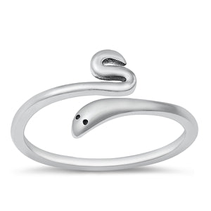 Sterling Adjustable Snake Ring