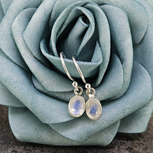 Sterling Silver Moonstone Earrings