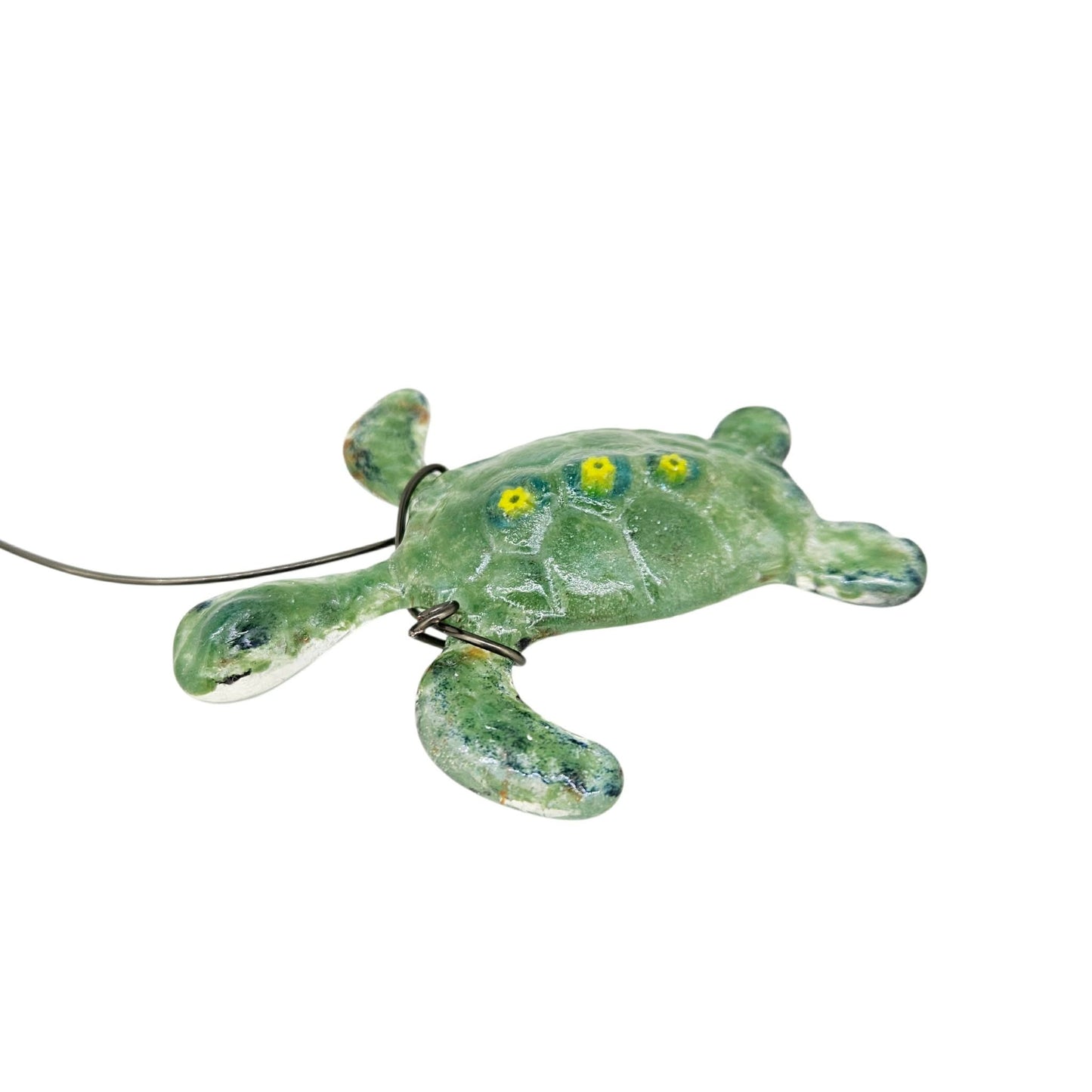 Fused Glass Sea Turtle Suncatcher