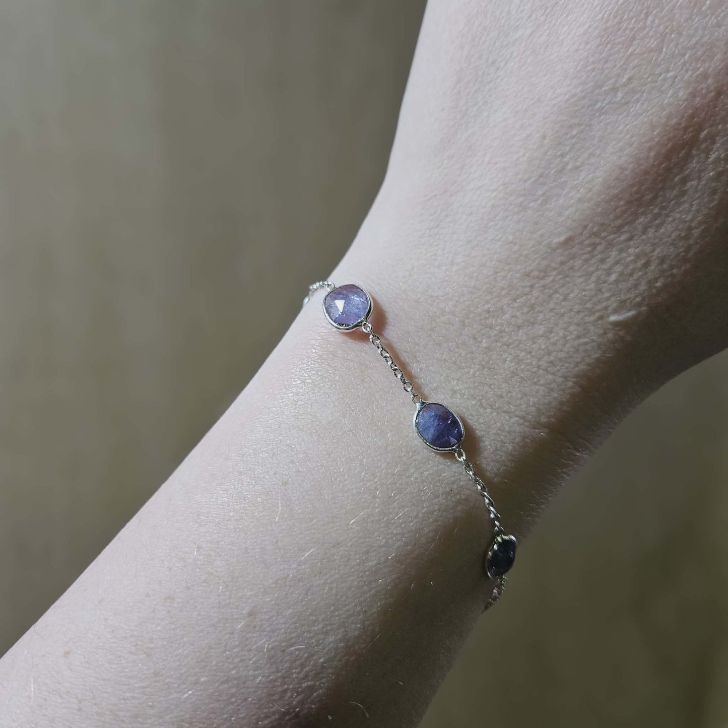 Sterling Silver Tanzanite Bracelet