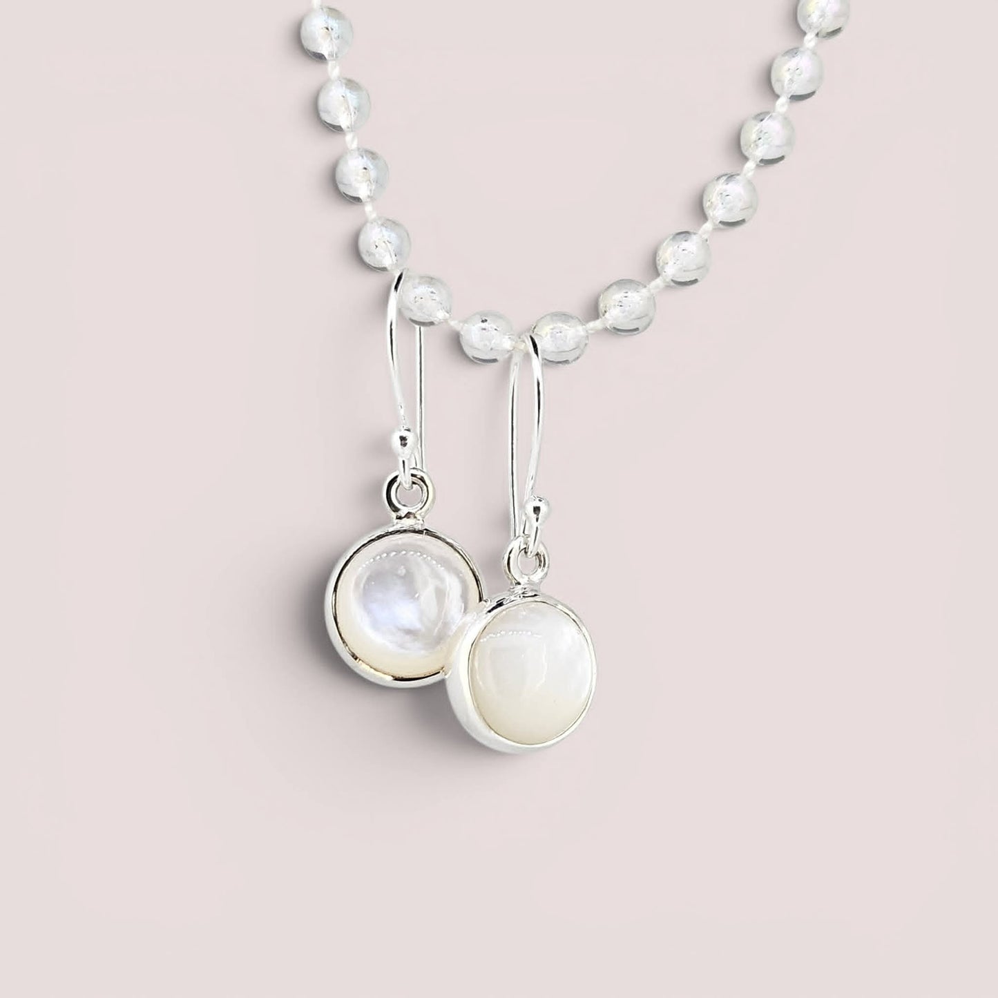 Sterling Mother of Pearl Earrings
