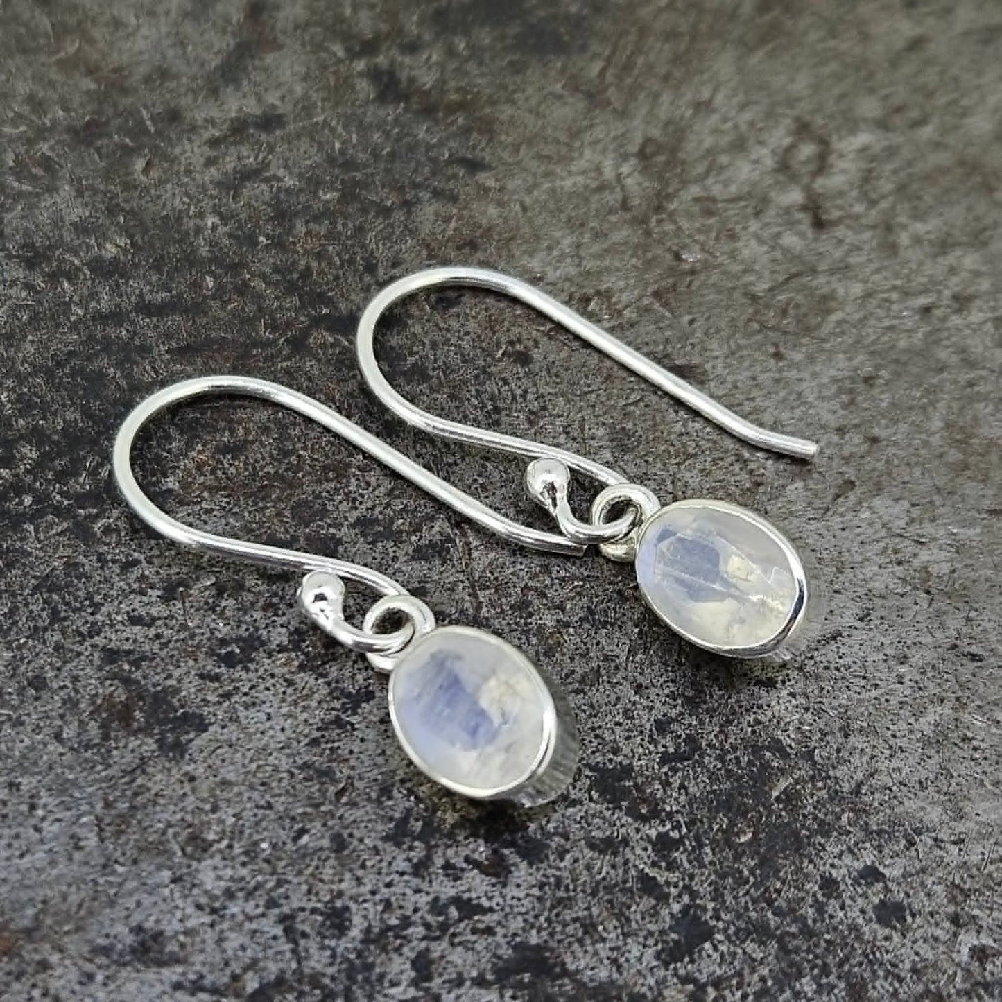 Sterling Silver Moonstone Earrings