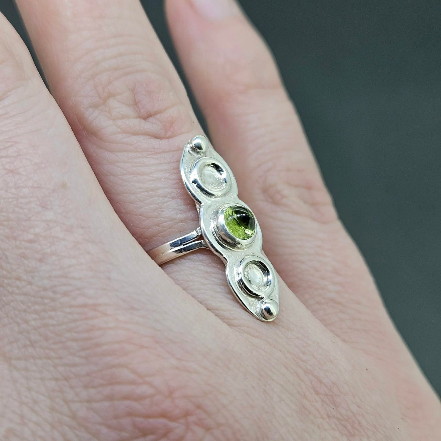 Handmade Sterling Peridot Ring