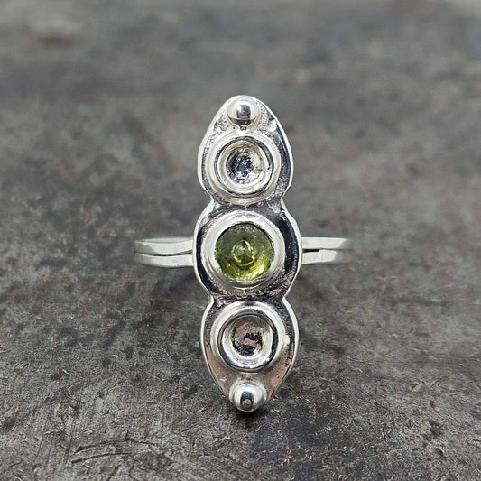 Handmade Sterling Peridot Ring
