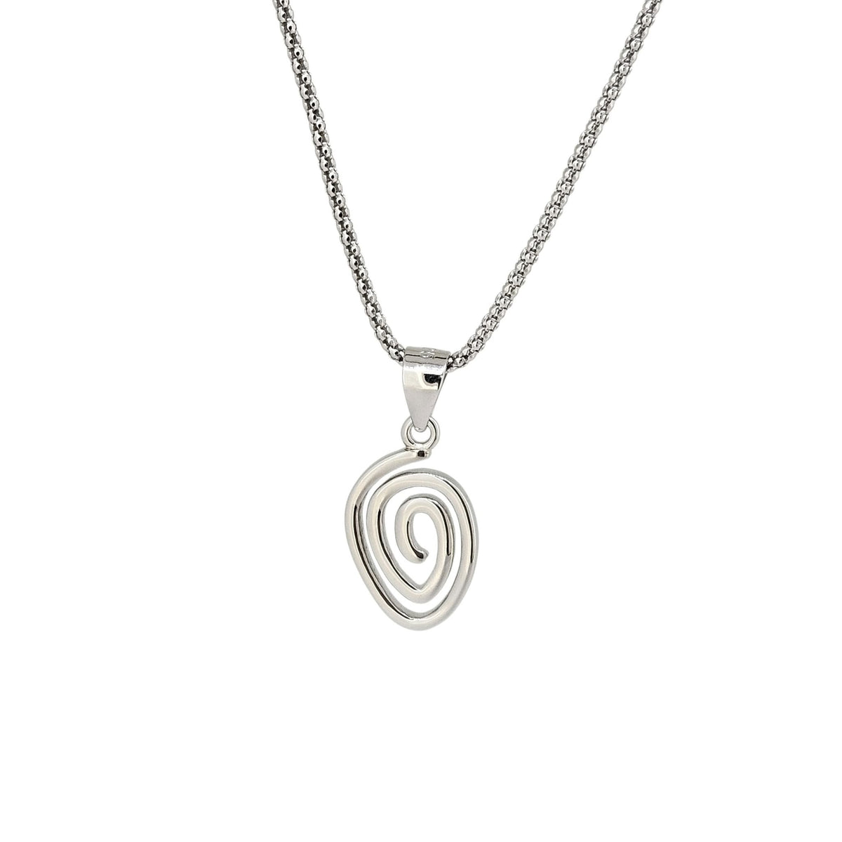 Sterling Spiral Necklace