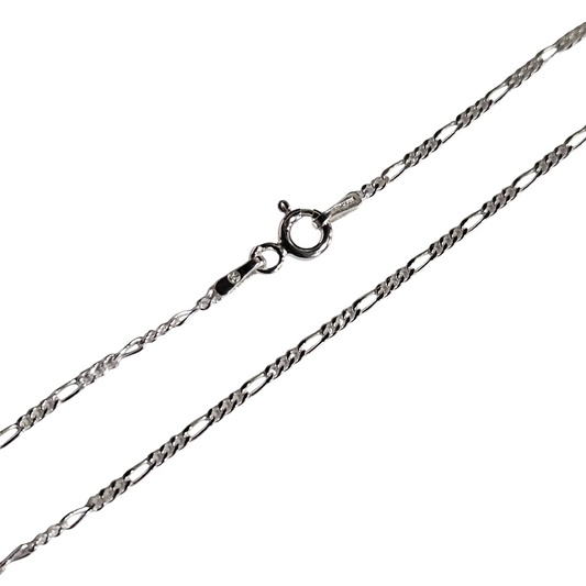 Sterling 18" 1.5mm Figaro Chain
