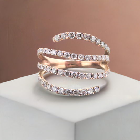 Rose Gold and Diamond Ring