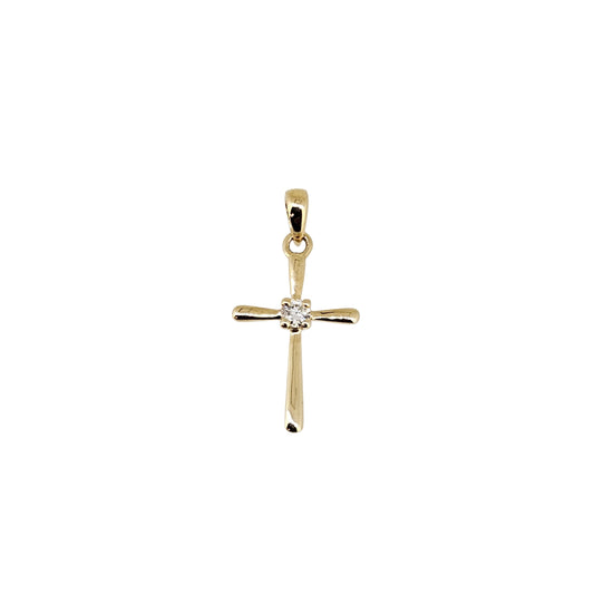 14k Diamond Cross Pendant "Pendant Only"