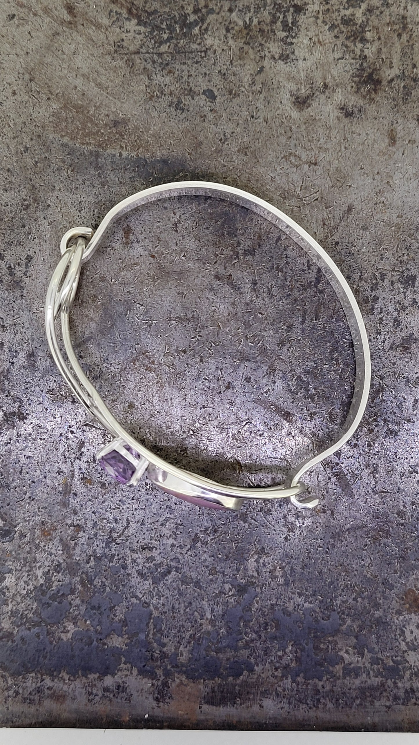 Handmade Sterling Stone Bracelet