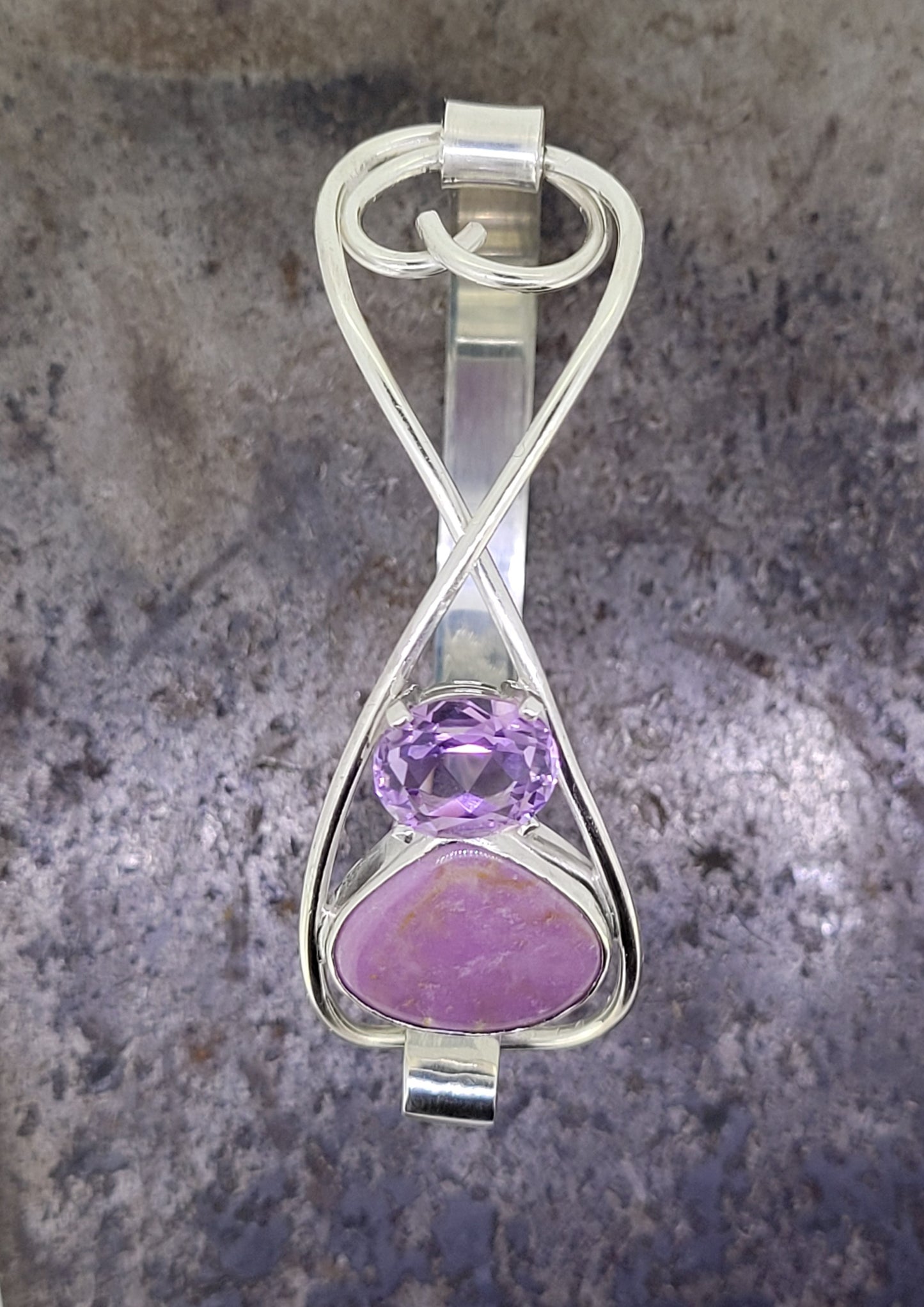 Handmade Sterling Stone Bracelet