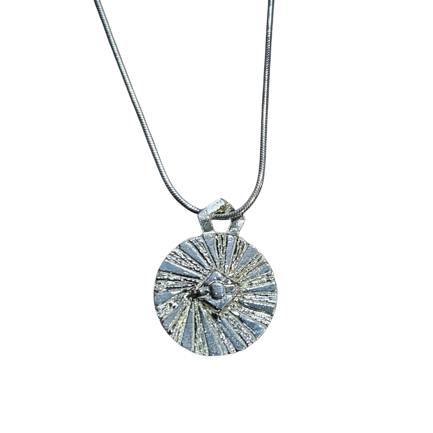 Sterling Silver Solid Millstone