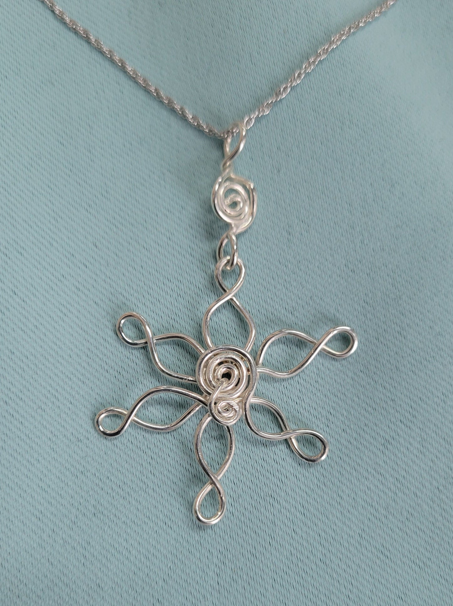 Sterling Snowflake Necklace