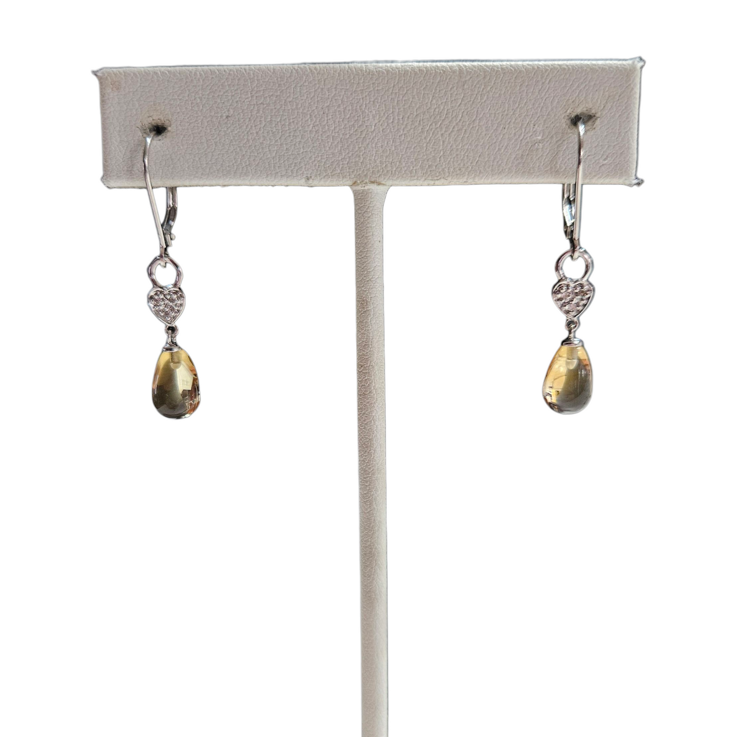 14k Citrine Drop Earrings