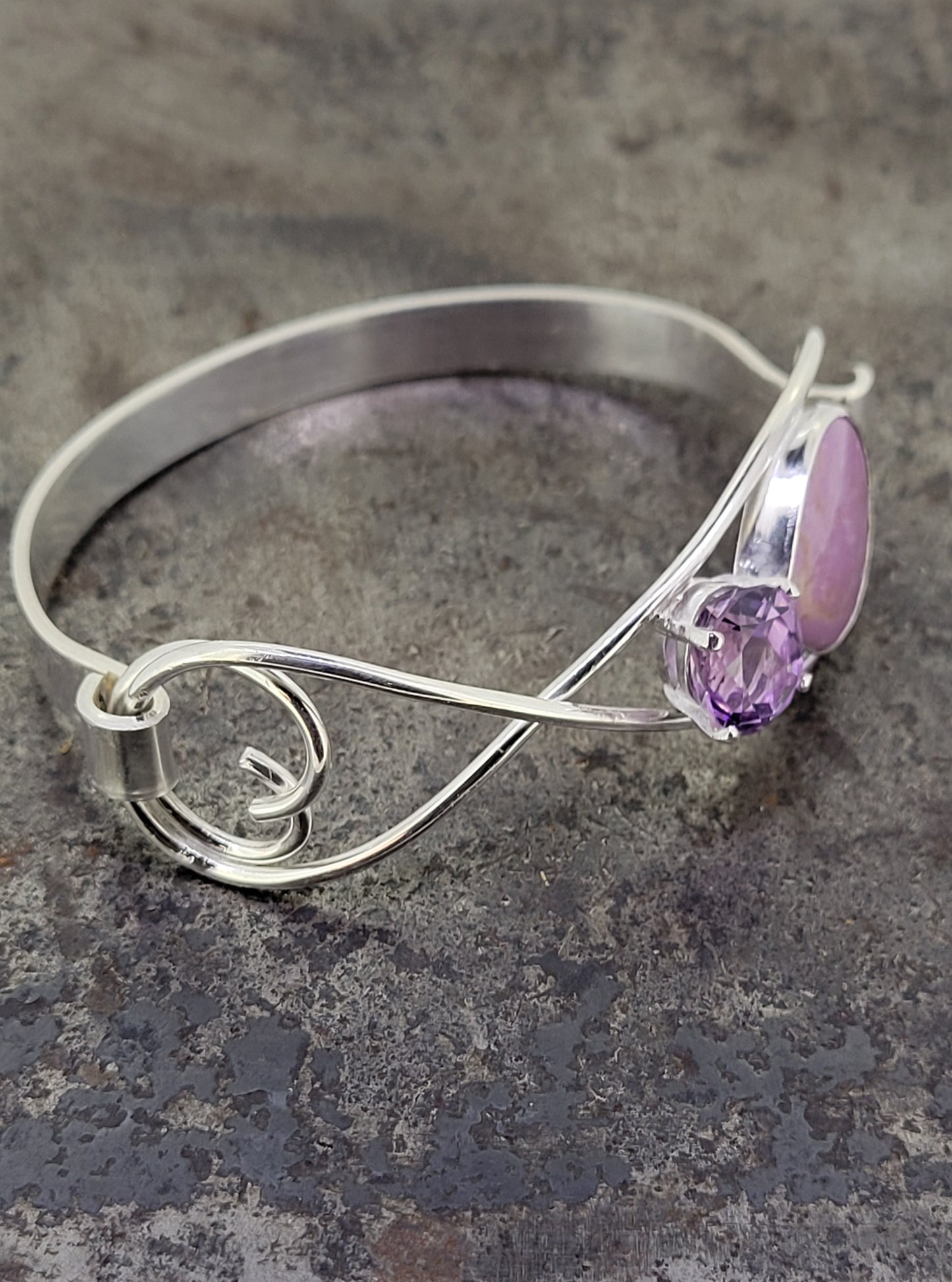 Handmade Sterling Stone Bracelet