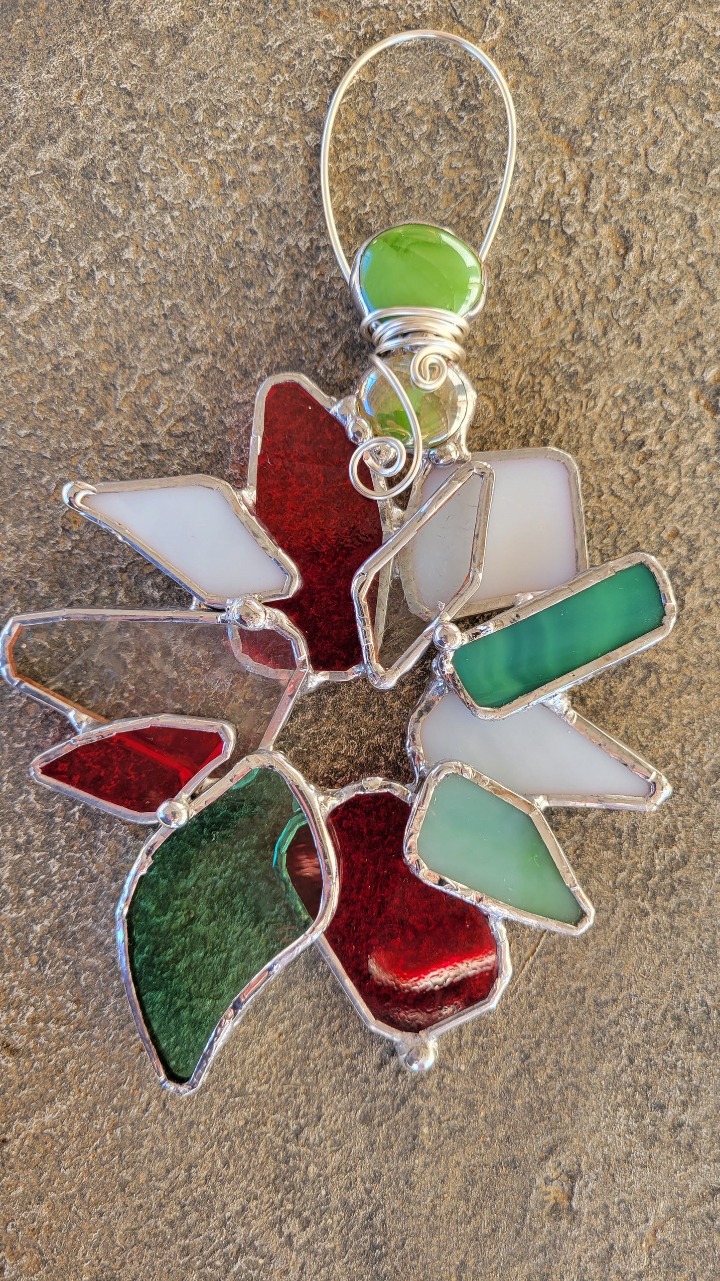 Stained Glass Wreath Ornament