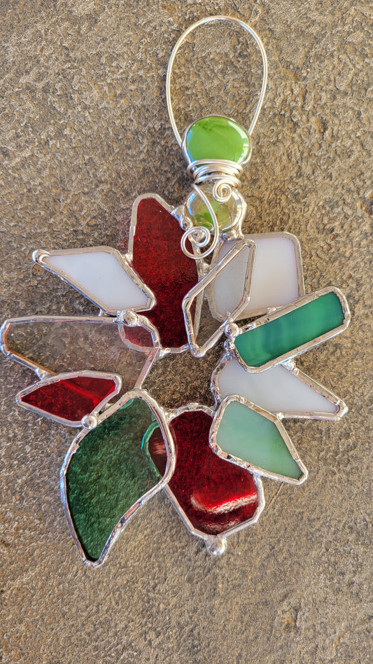 Stained Glass Wreath Ornament