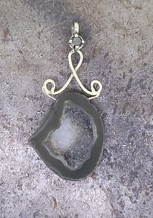 Druzy Quartz Pendant