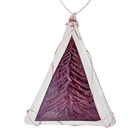 Fused Glass Christmas Tree Decoraton