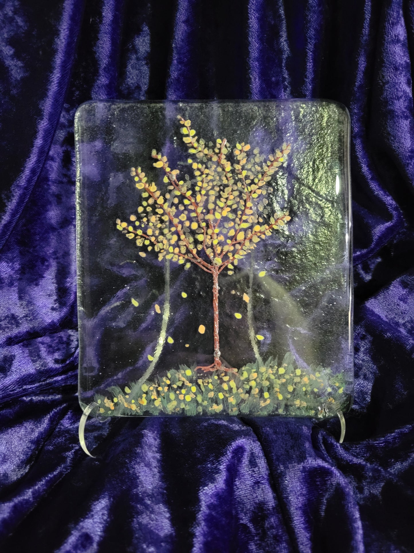 Fused Glass Tree Decor