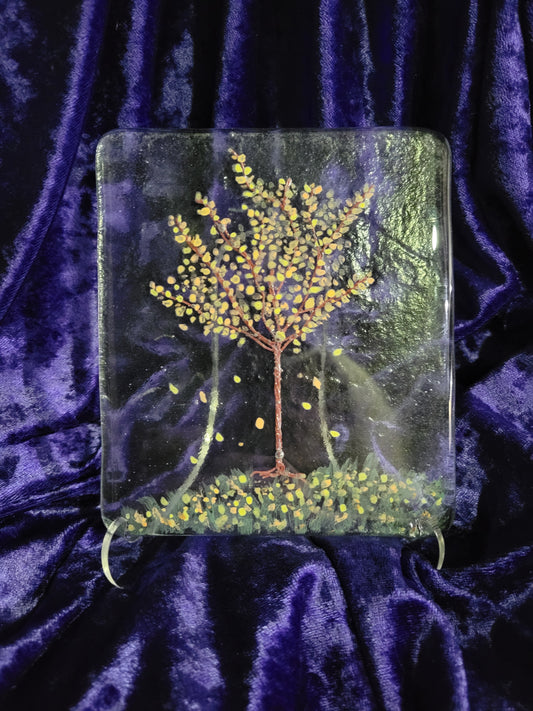 Fused Glass Tree Decor