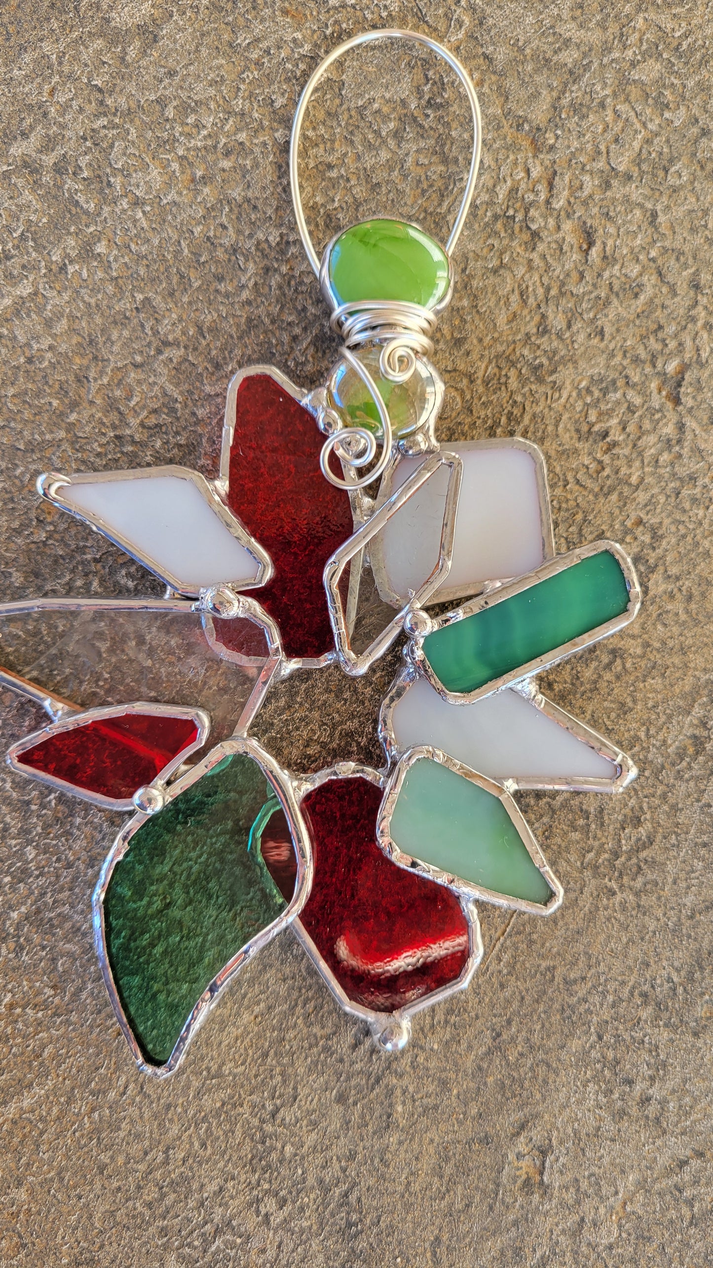 Stained Glass Wreath Ornament
