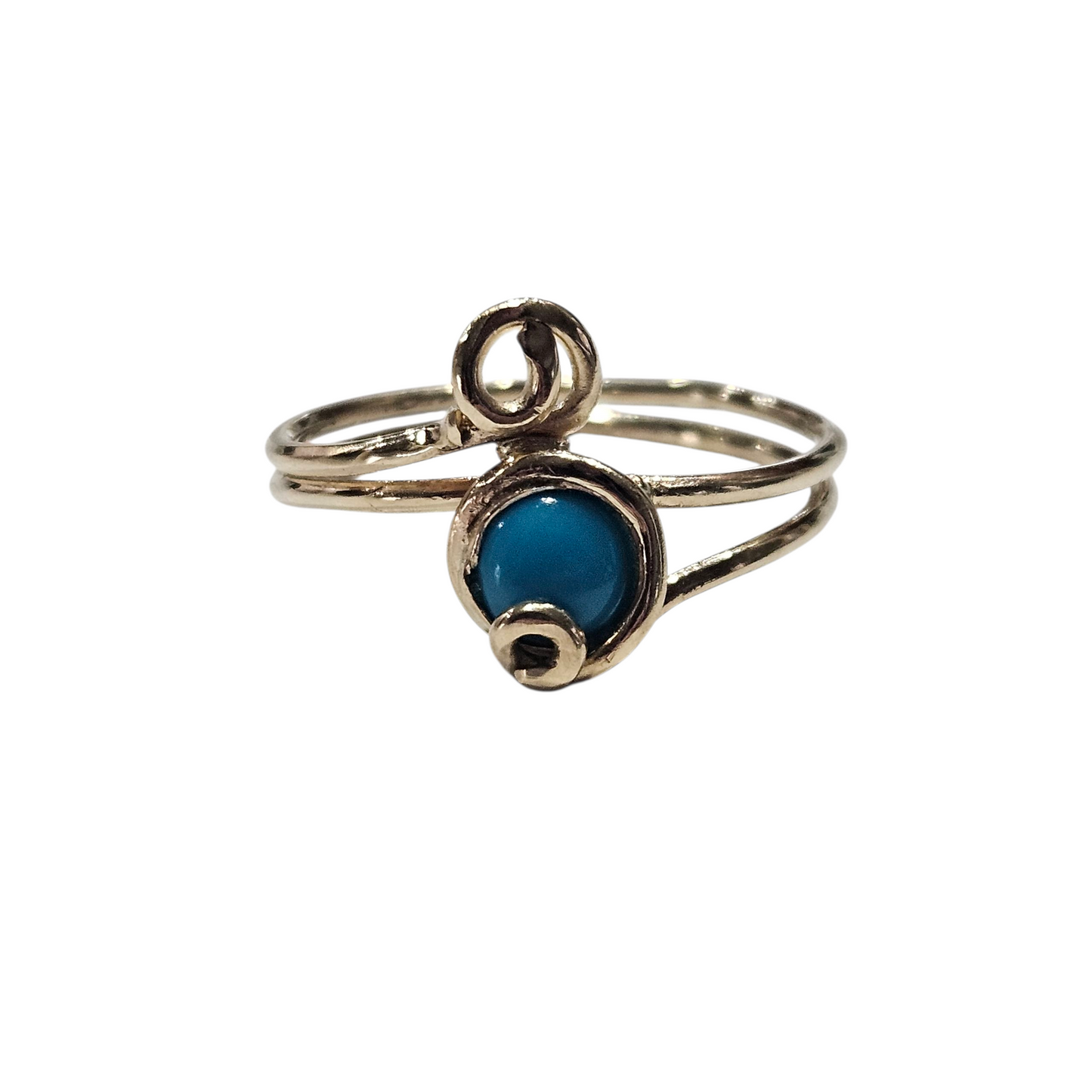 Handmade 14k Turquoise Ring