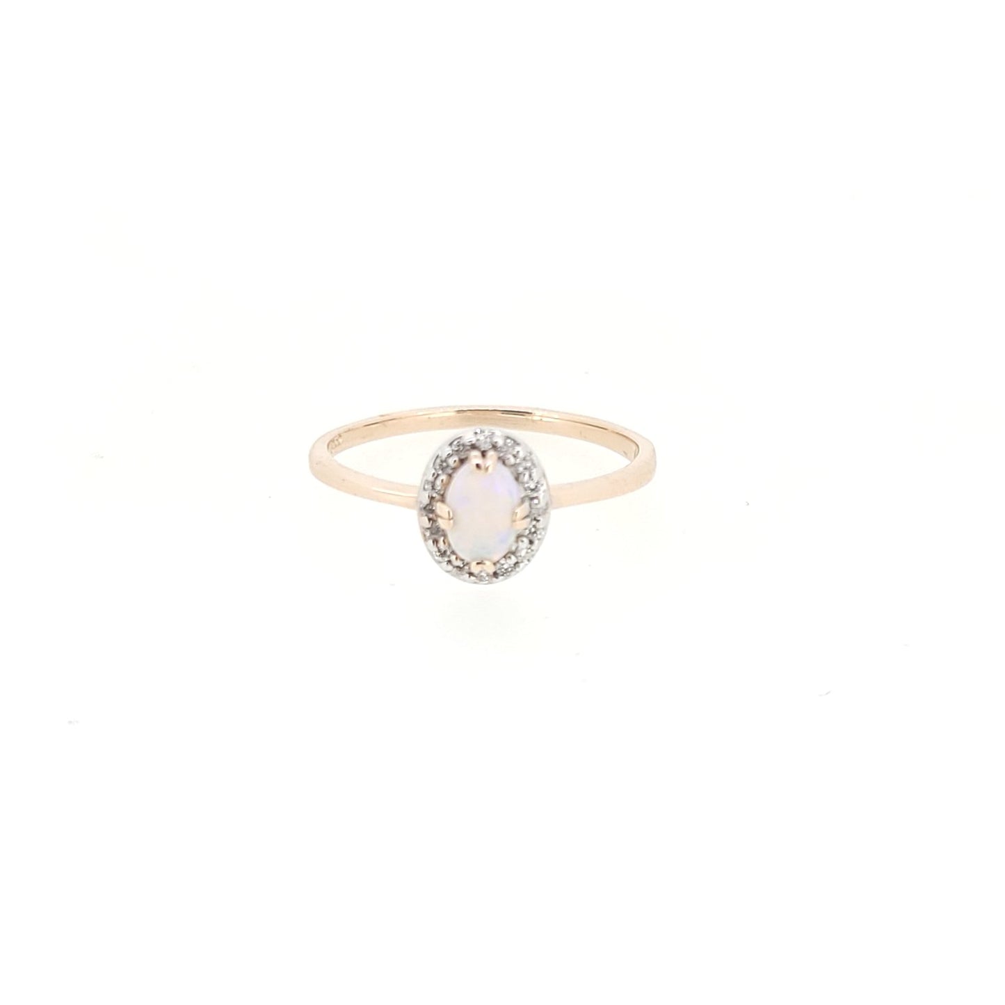 Diamond and Opal Ring