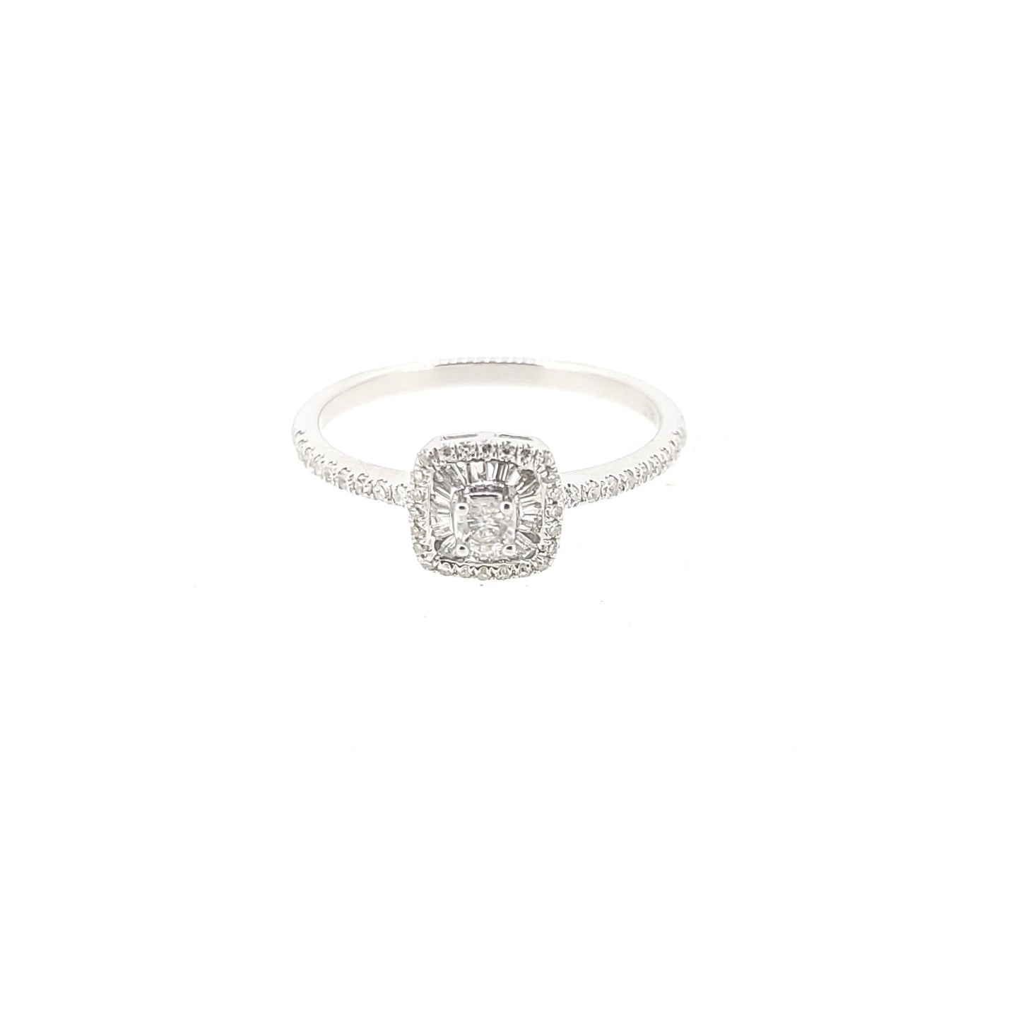 Sunburst Diamond Ring