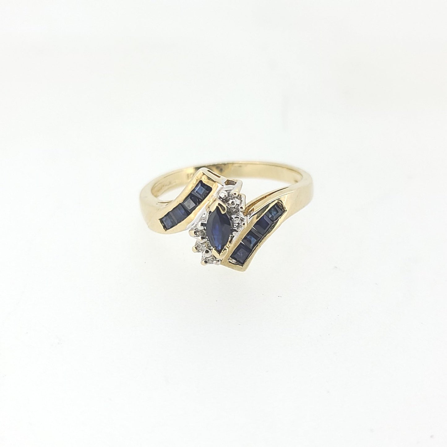 Synthetic Sapphire Ring