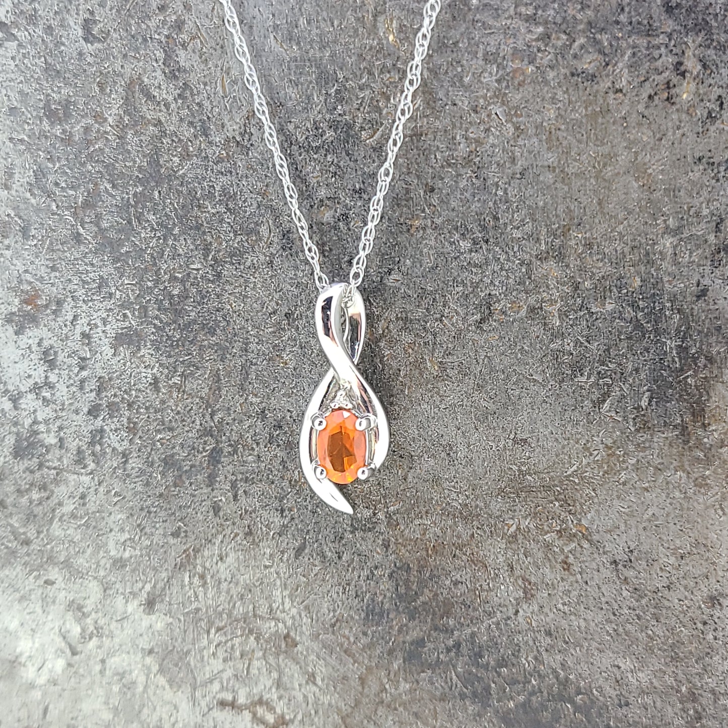 Fire Opal Necklacce