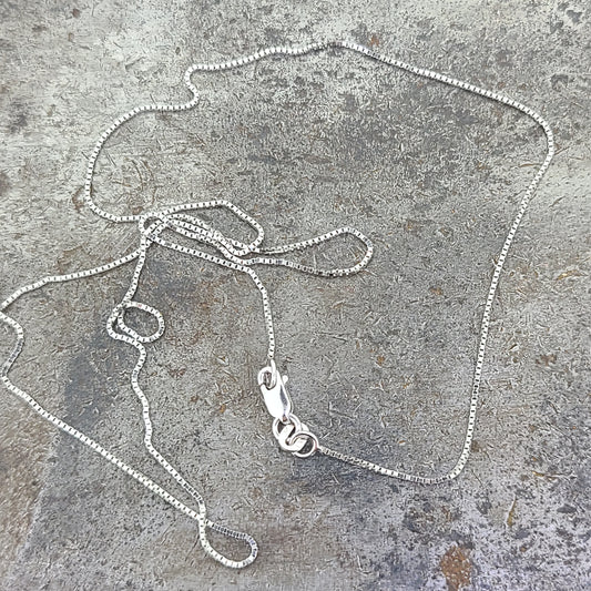White Gold Box Chain