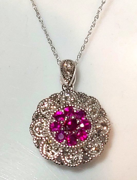 Ruby and Diamond Necklace