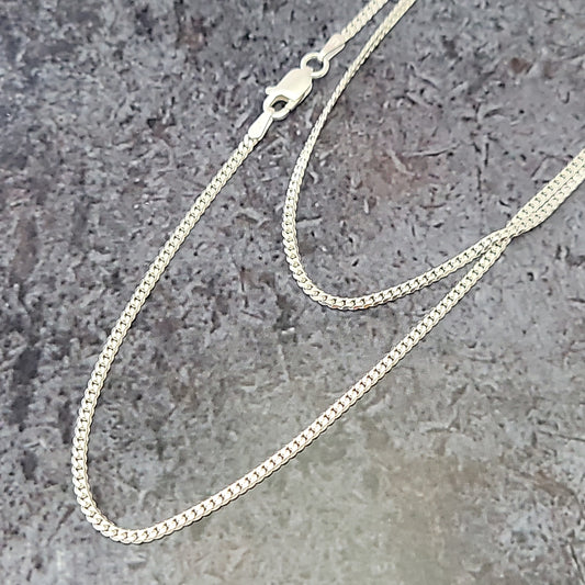 24" Sterling Silver Curb Chain