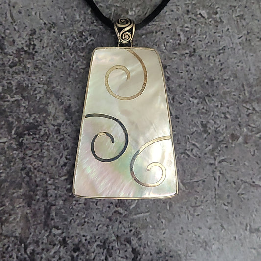 Sterling Mother of Pearl Pendant