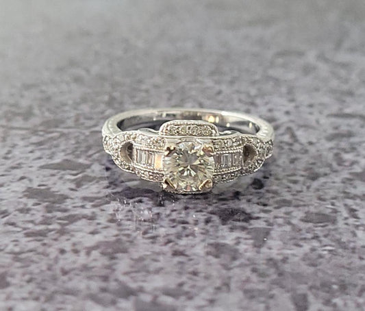 14k Vintage Style Engagement Ring