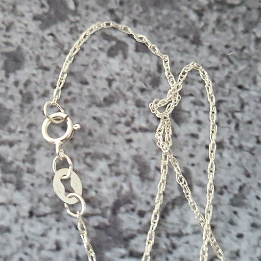 Sterling 18" Rope Chain