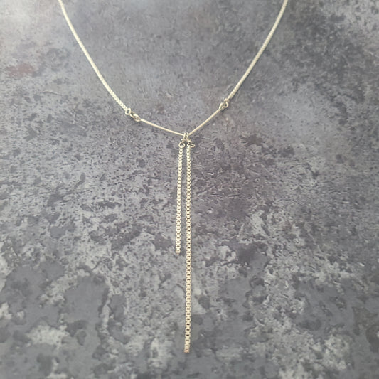 Sterling Box Chain Necklace