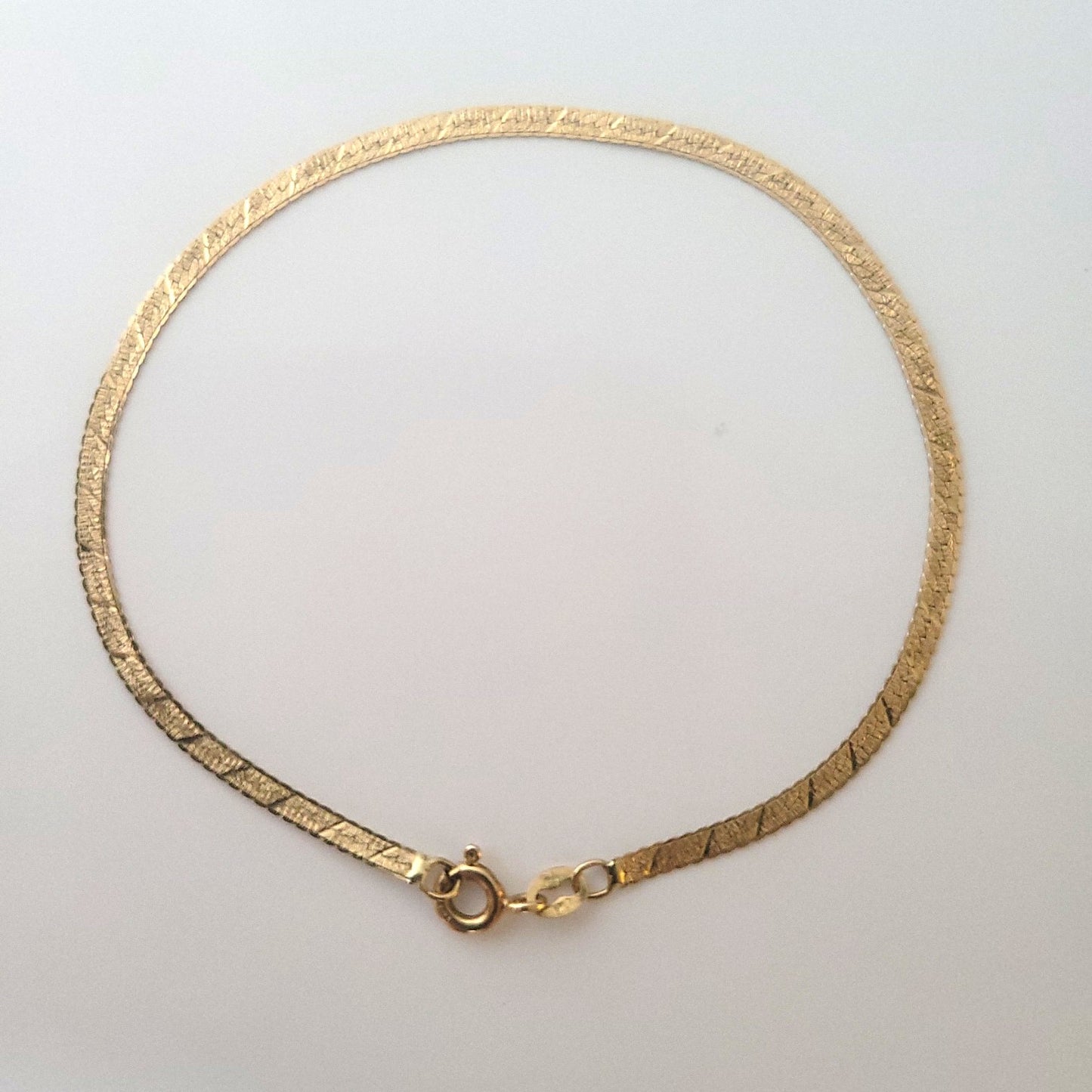 14k Herringbone Bracelet