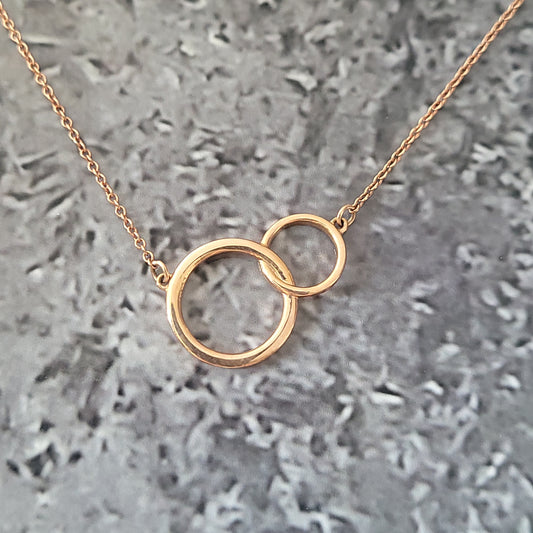 Rose Gold Circle Necklace