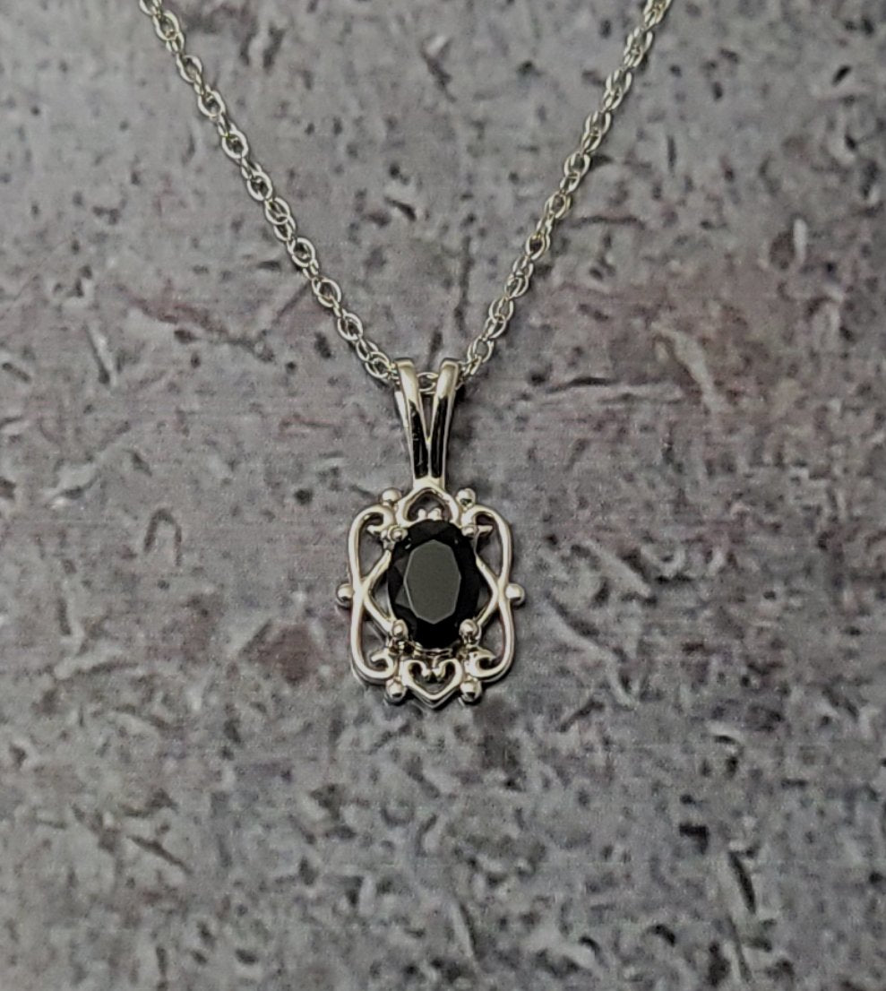 14k Black Onyx Necklace