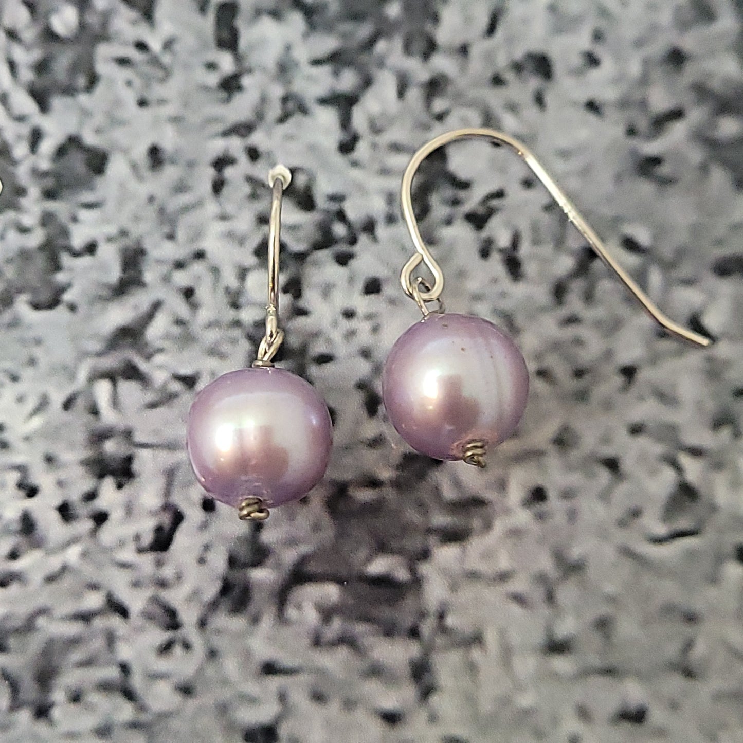 Light Gray Pearl Earrings