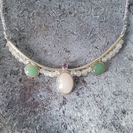 Sterling Multi Stone Necklace