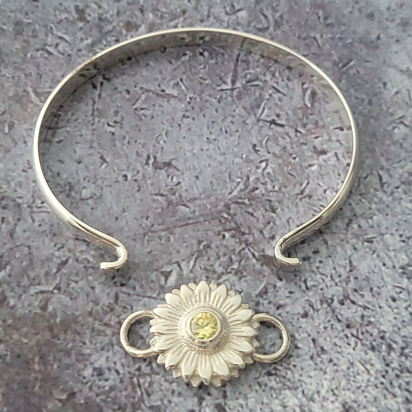 Sterling Sunflower Clasp