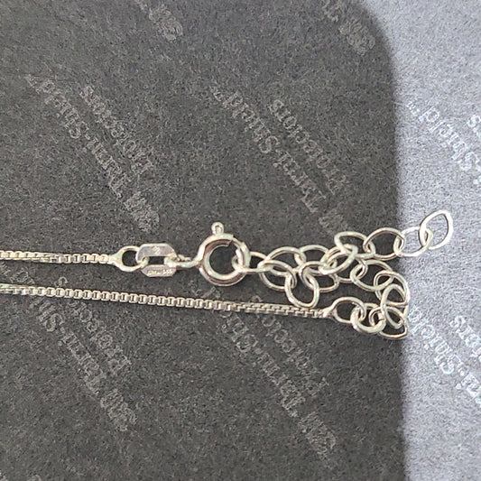 Sterling silver adjustable chain