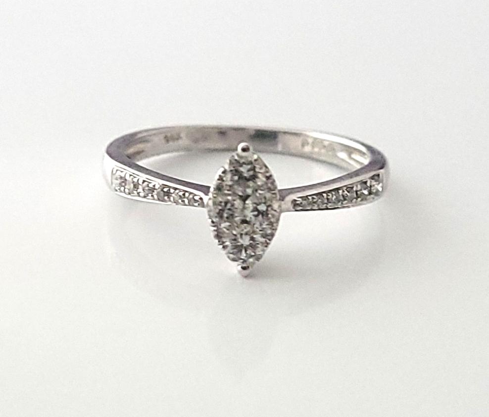 Marquis Cluster Engagement Ring