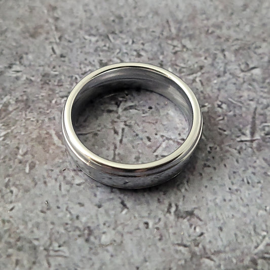 Polished Tungsten Band Size 13
