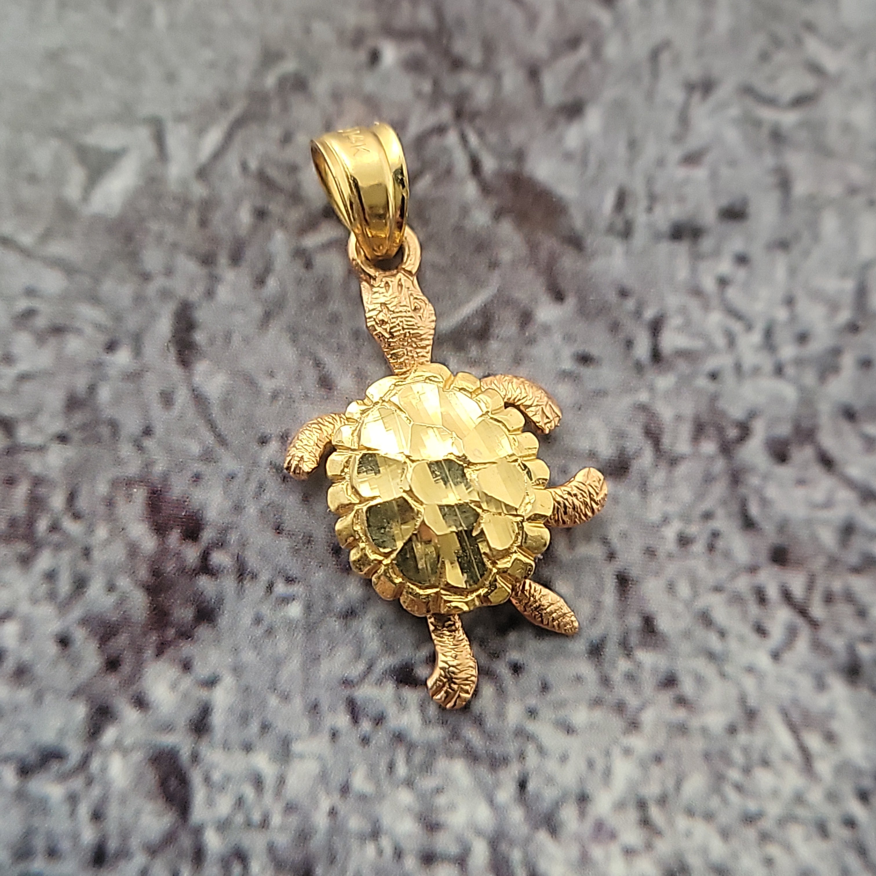 Sterling Silver Turtle Necklace Golden Topaz Rhinestone 18 Inch Chain -  Ruby Lane