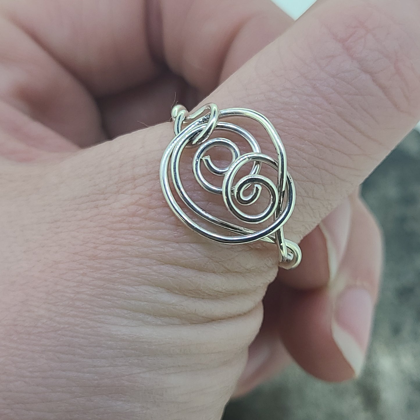 Handmade Spiral Design Ring