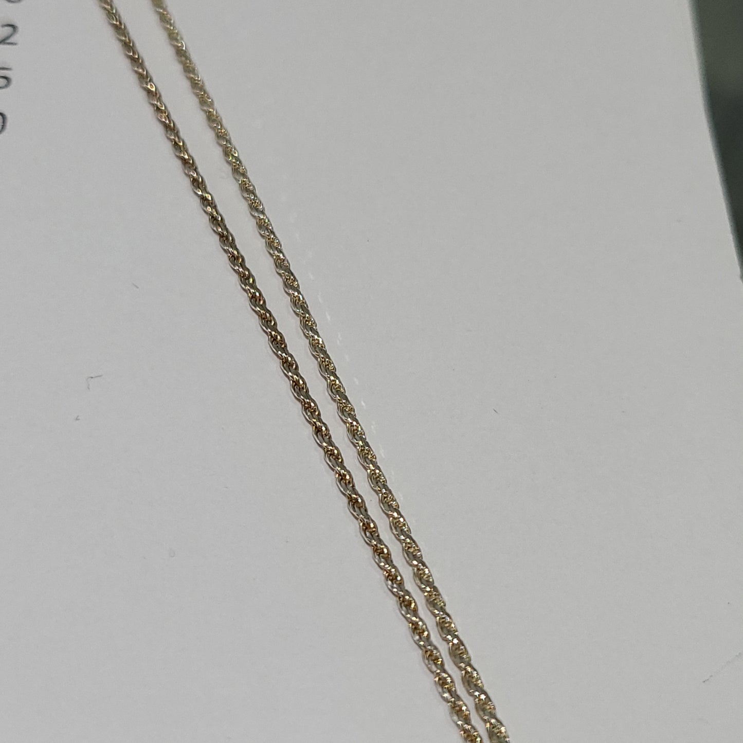 18" Sterling Rope Chain
